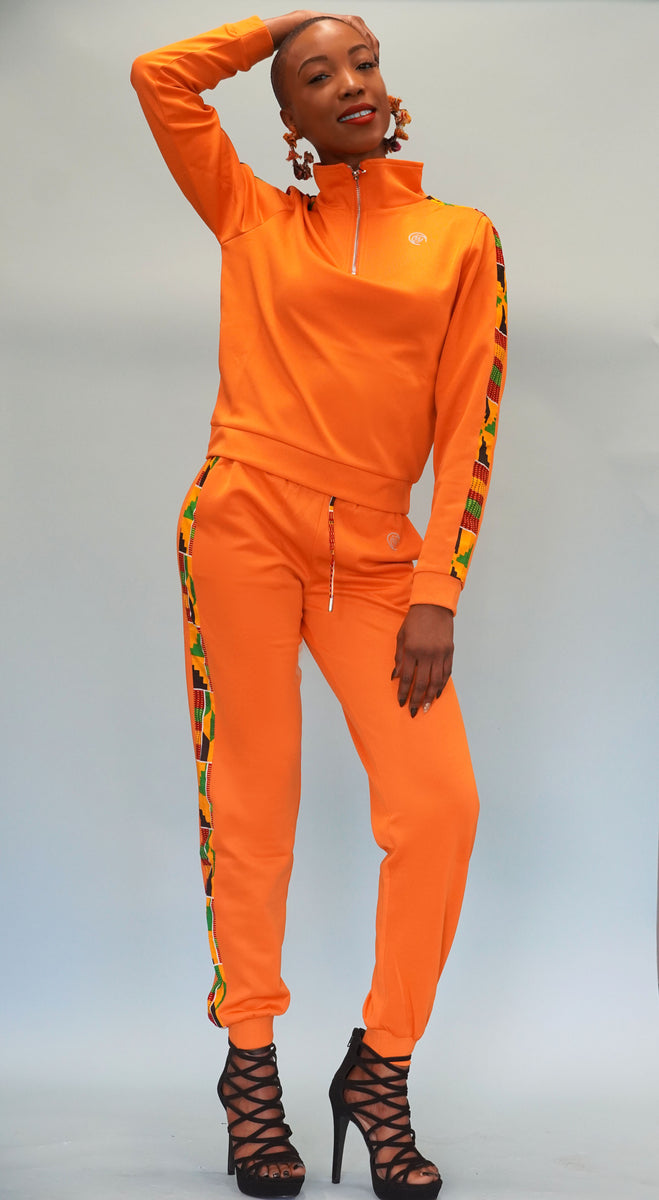 Orange 2025 tracksuit set