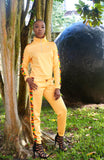 Afriyie Kente Print Tracksuit Set (Gold)